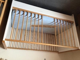 Kinderbett 70x140 Holz/weiß